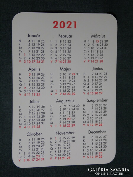 Card calendar, salvia pharmacy, pharmacy, Győr, flower, plant, chamomile, 2021 (1)