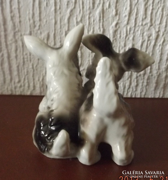 Unterweissbach - kutyapár porcelán