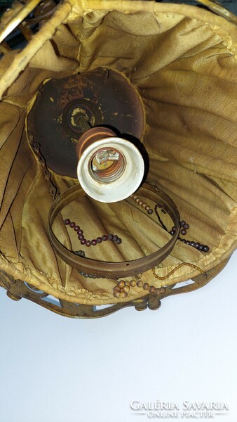 Art deco copper ceiling lamp