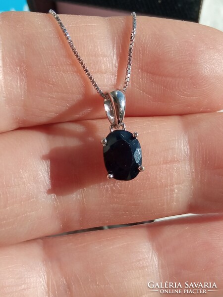 Sapphire 925 silver pendant