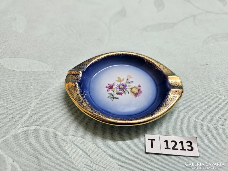 T1213 pm flower pattern ashtray 9x7.5 cm