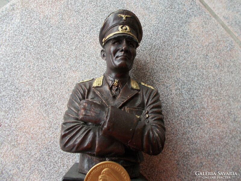 WW2, Erwin Rommel, szobor,  22 cm