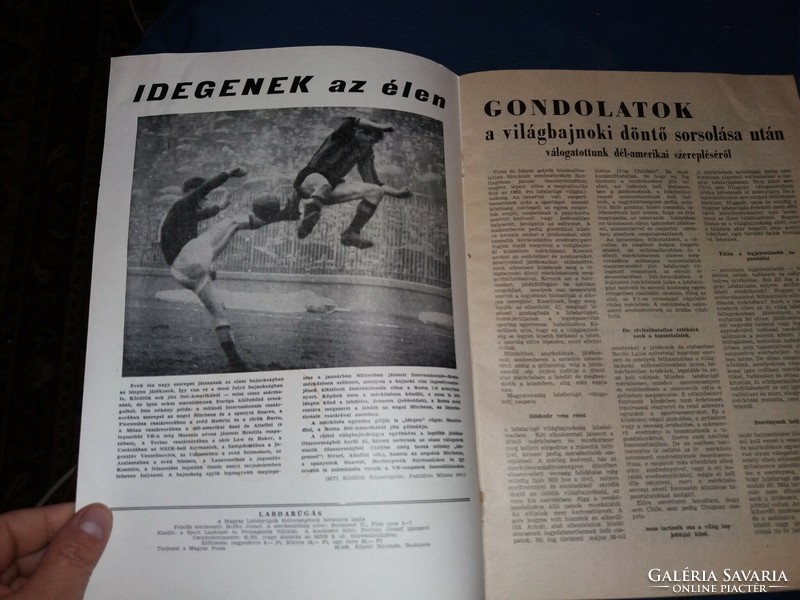 1962. február LABDARÚGÁS magyar labdarúgó újság magazin a képek szerint