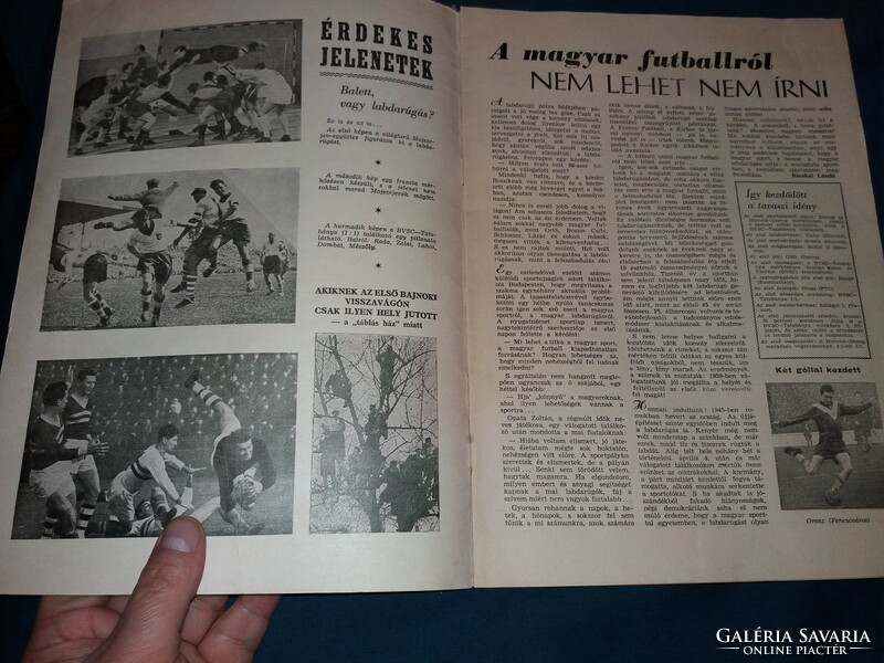 1960. március LABDARÚGÁS magyar labdarúgó újság magazin a képek szerint