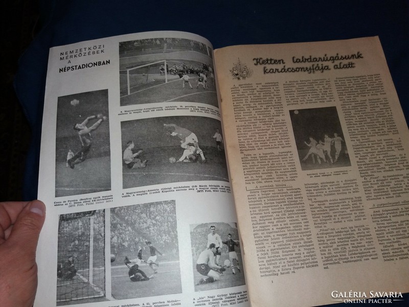1960. december LABDARÚGÁS magyar labdarúgó újság magazin a képek szerint