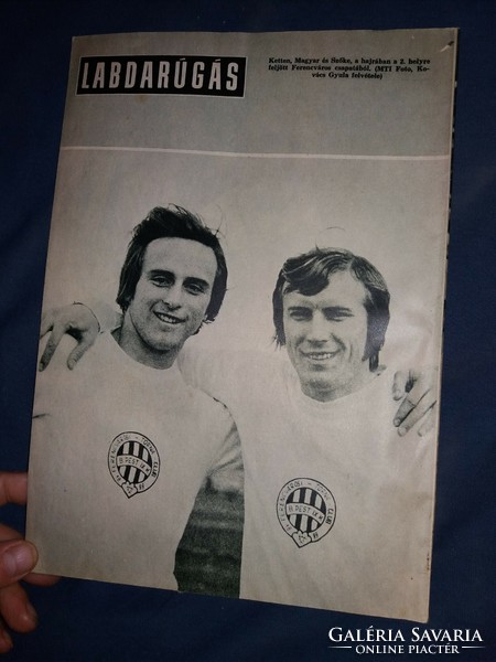 1973. december LABDARÚGÁS magyar labdarúgó újság magazin a képek szerint