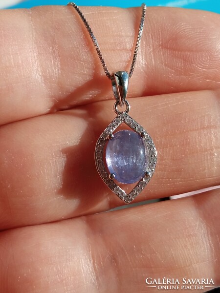 Tanzanite 925 silver pendant