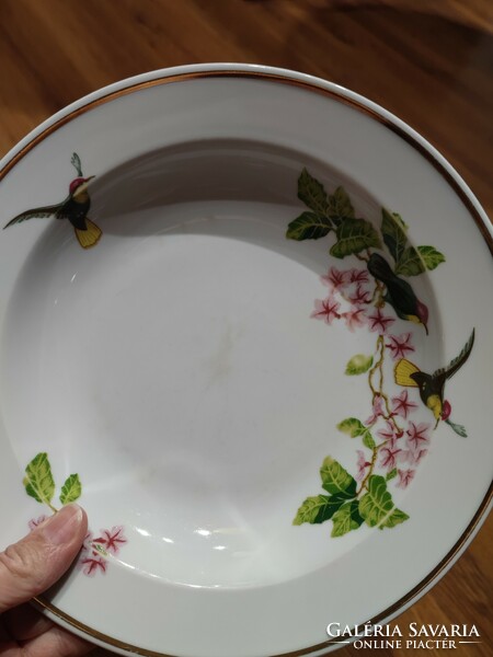 Zsolnay kolibri madaras tányérok
