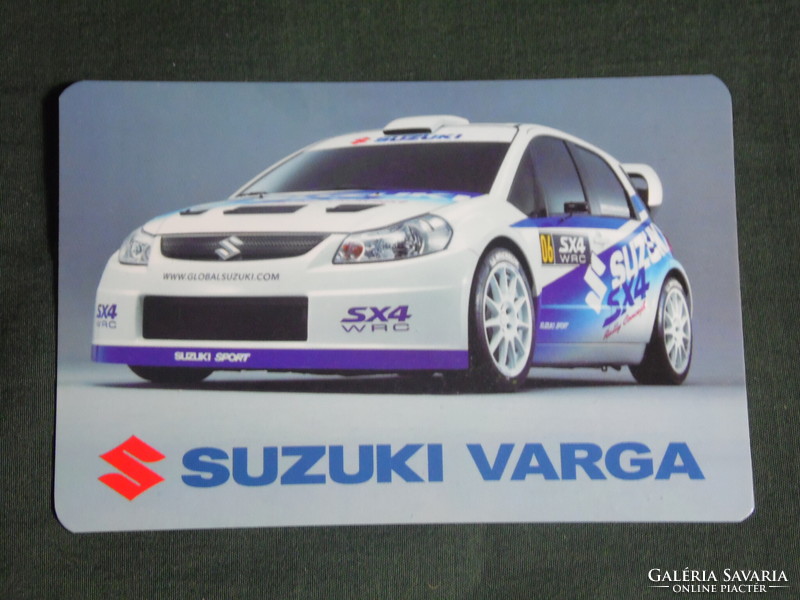 Kártyanaptár, Suzuki Varga SX4 WRC Rally versenyautó, 2008 ,  (1)