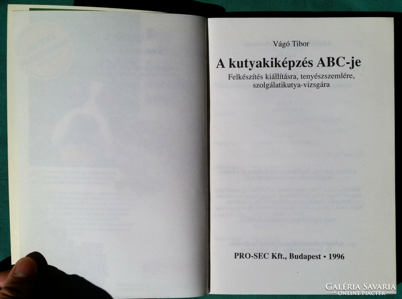 'Vágó Tibor: A kutyakiképzés ABC-je Hobbi > Állatok > Kutyák