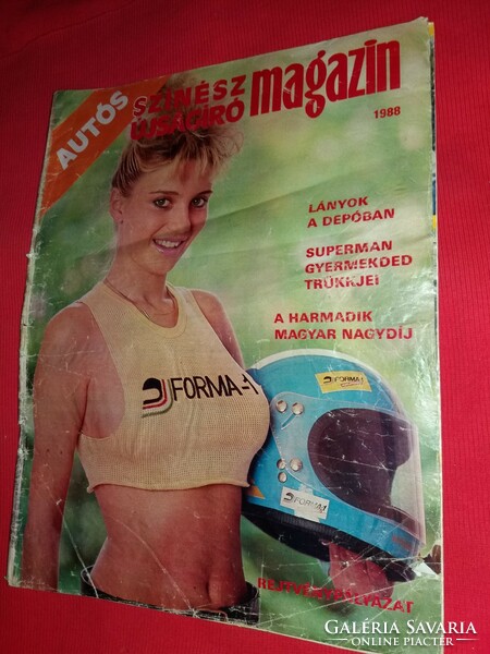 1988. magyar SZINÉSZ ÚJSÁGÍRÓ MAGAZIN évente megjelenő közélet erotika humor újság a képek szerint