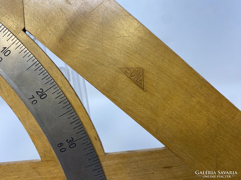 Antique Danube wooden ruler stationery, stationery, protractor