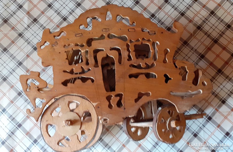 Beautiful, hand-carved retro carriage