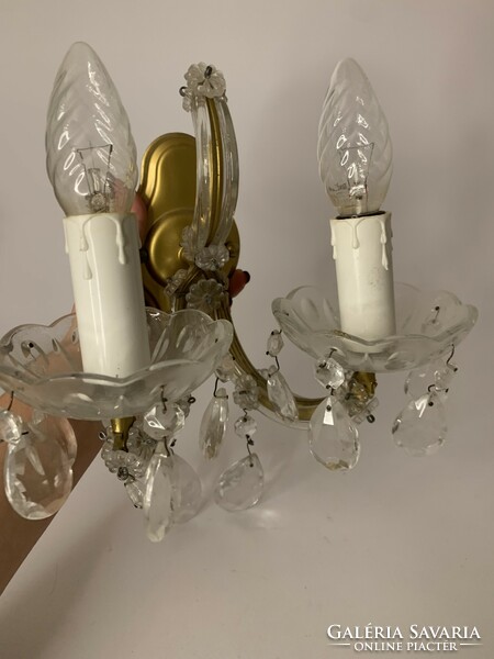 Mary Theresa style crystal wall sconce