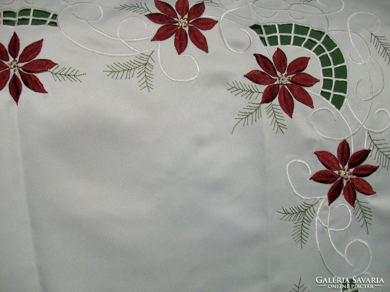 Beautiful Christmas embroidered tablecloth