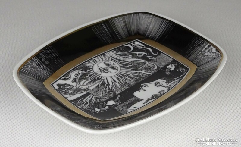 1P242 Saxon Endre Raven House porcelain bowl 14.3 X 12.3 Cm