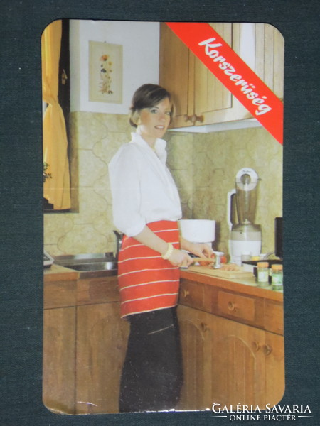 Kártyanaptár,Somogy kereskedelmi vállalat,élelmiszer,iparcikk,Kaposvár, női modell 1985 ,  (1)