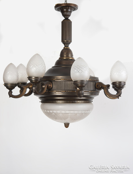 Large bronze dining room chandelier