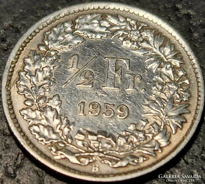 Switzerland ½ franc, 1959.