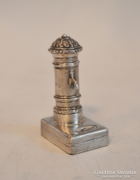 Silver miniature fountain