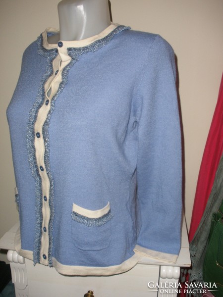 Selyem - gyapjú kötött pulóver
