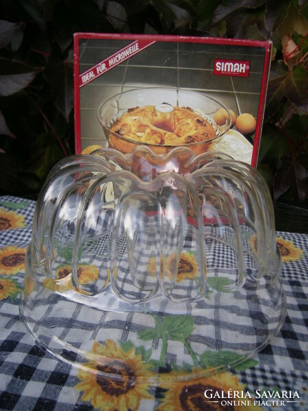 Kuglóf oven simax glass new boxed