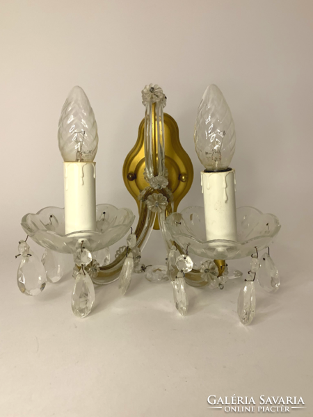 Mary Theresa style crystal wall sconce