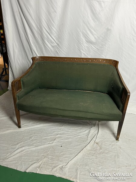 Antique Art Nouveau sofa for 2
