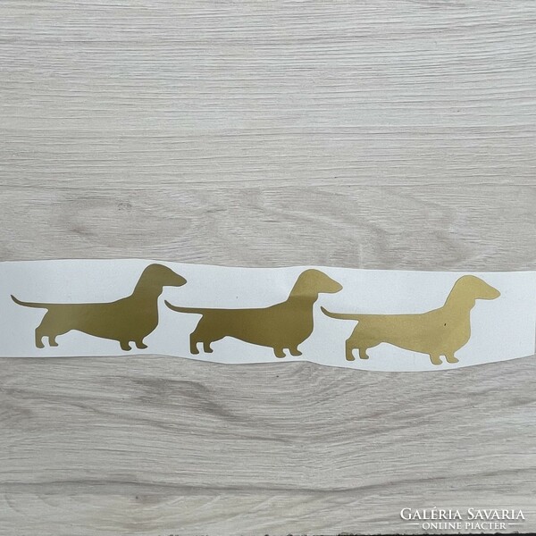 Dachshund, animal, matte, bronze, for car