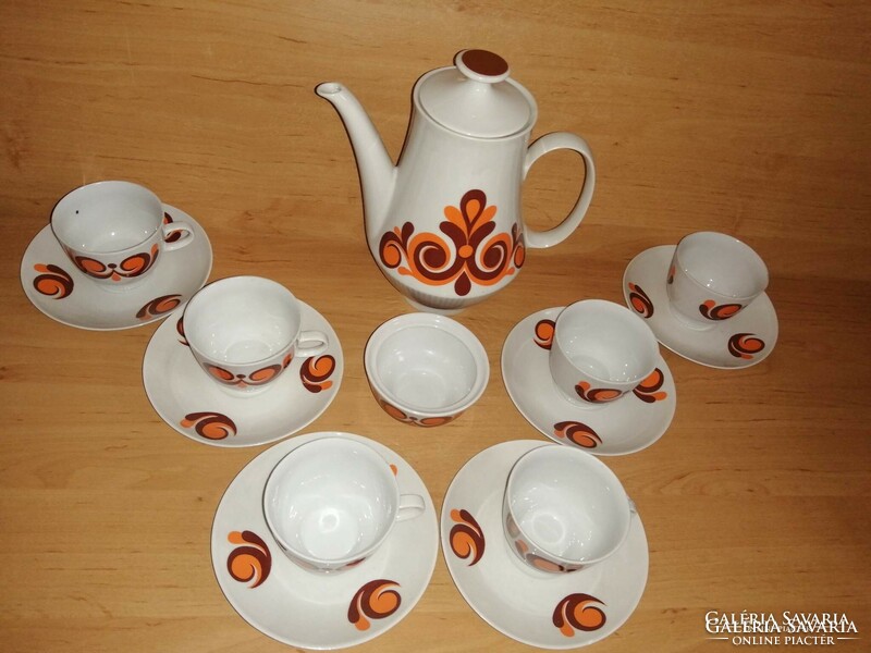 Colditz porcelán sütis kistányér és kávés készlet egyben (24/d)