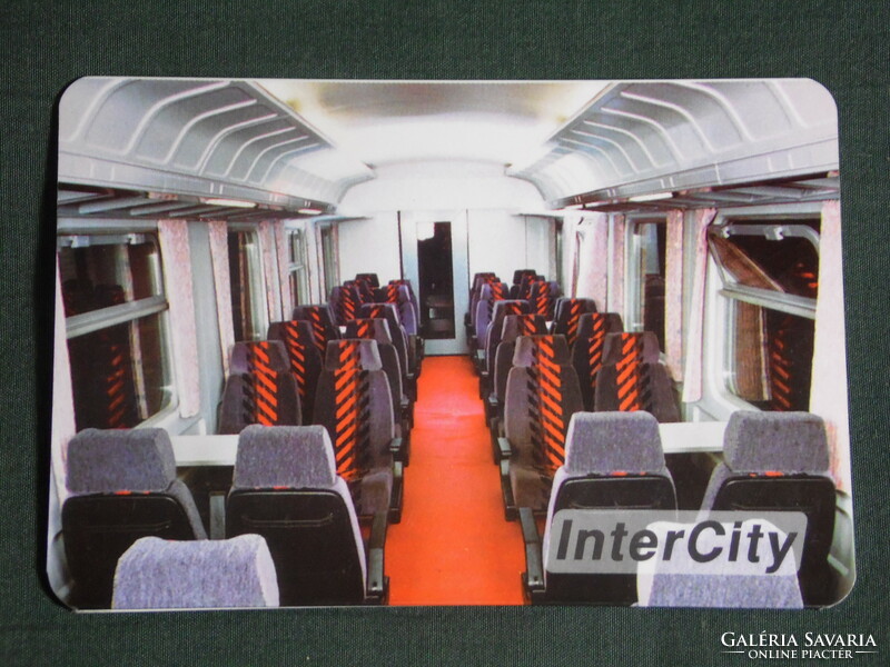 Kártyanaptár, MÁV , Intercity menetrend, 1996 ,  (1)