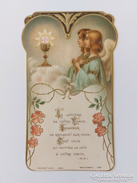 Old mini holy image prayer card memorial card 1924
