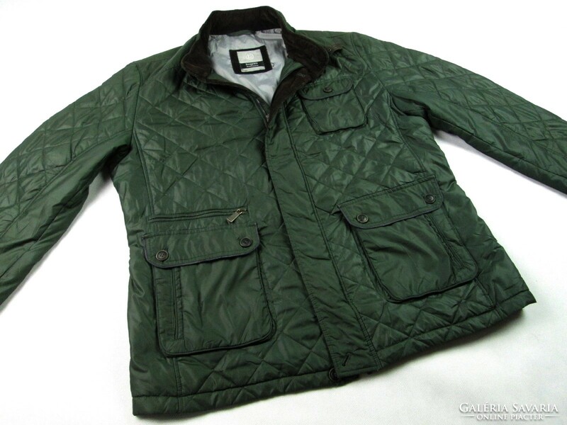 Original bugatti (2xl) dark green men's transitional quilted jacket