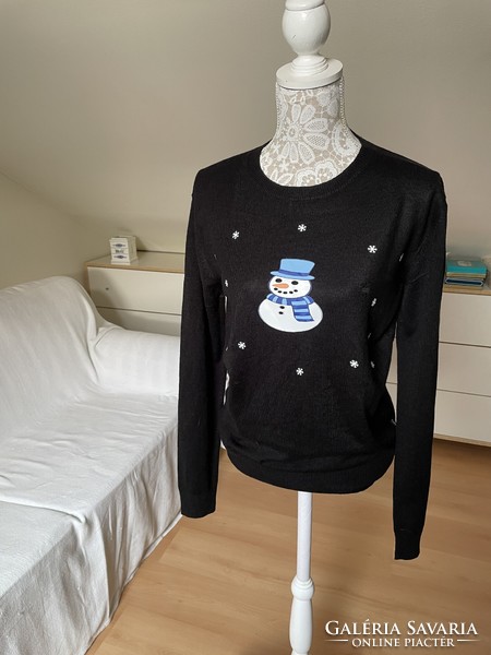 Quality, snowman Christmas hoodie - french connection - size 