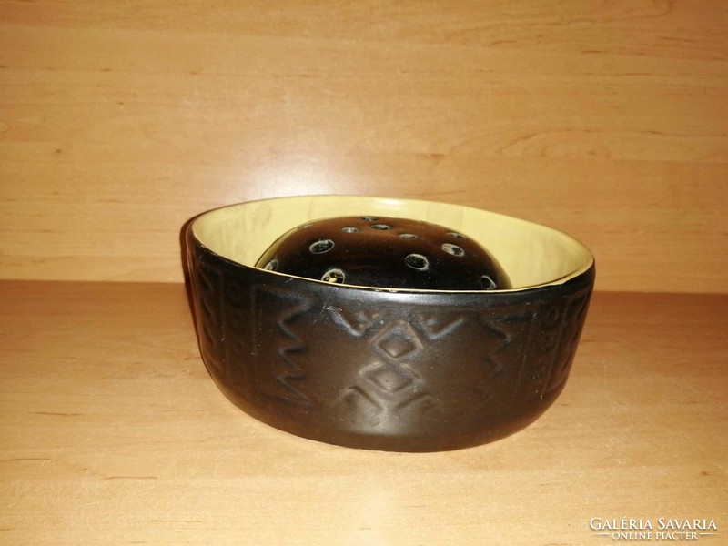 Ritka iparművészeti kerámia ikebana váza (z)