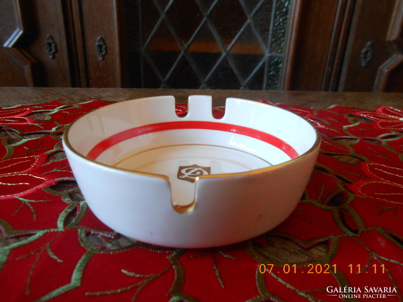 Zsolnay duna intercontinental patterned porcelain ashtray