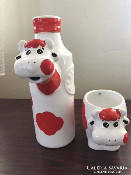 Boci patterned ceramic milk glass and mug