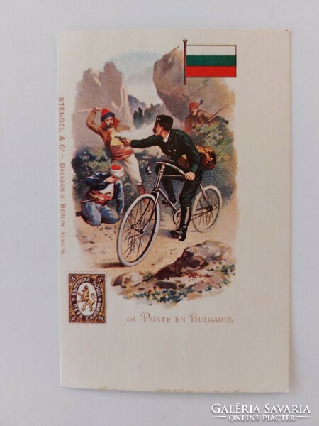 Régi Stengel képeslap levelezőlap Bulgária