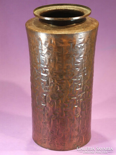László Dömötör copper vase (070806)