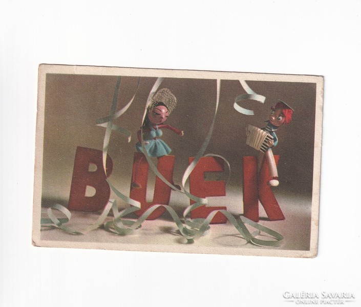 B:08 New Year - Búék postcard