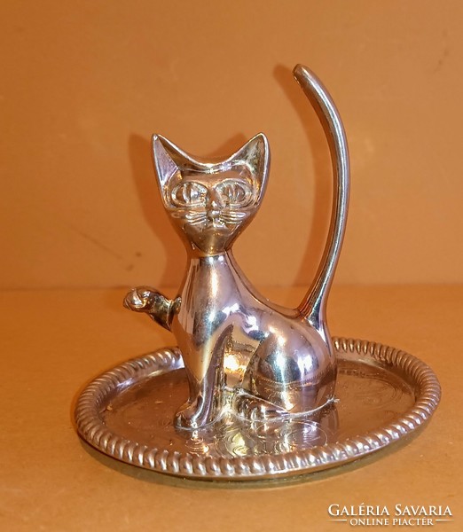 Art deco modern design cat ring holder. Negotiable!