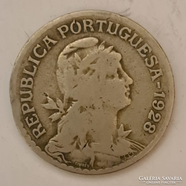 1928. Portugal 1 escudo, (830)