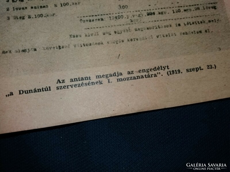 Old prints showing the documents of the Hungarian Soviet Republic are also shown in the pictures