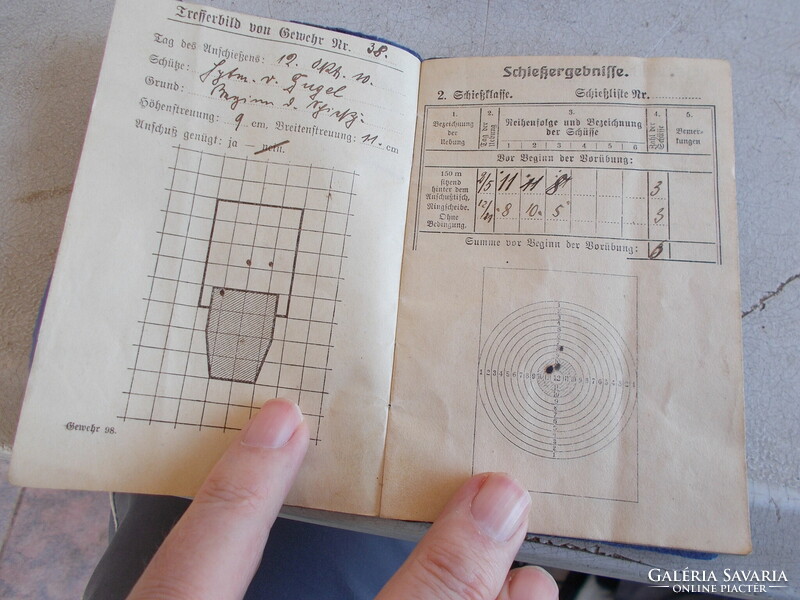 1909.German military shooting book, ..Schicbuch