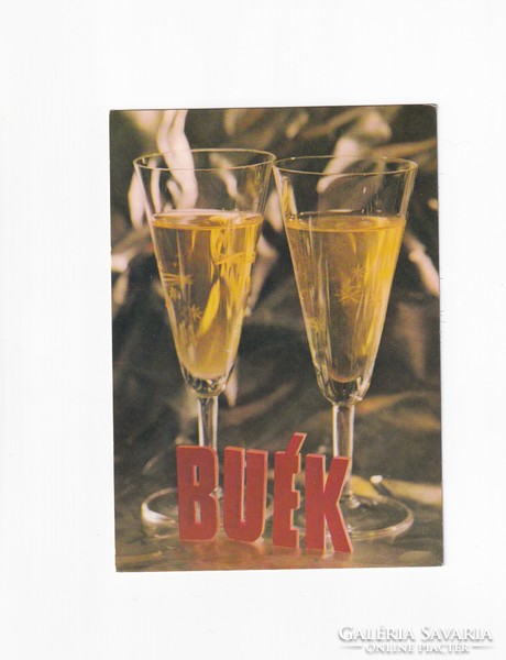 B:012 New Year - Búék postcard postmarked