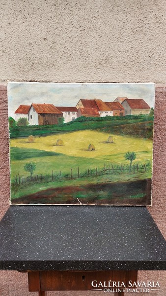 Oil on canvas painting by Sándor Tóth