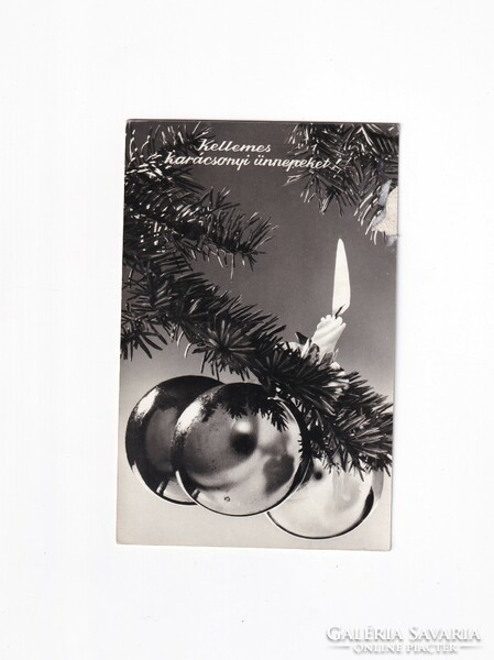 K:04 Karácsonyi képeslap Fekete-fehér 01