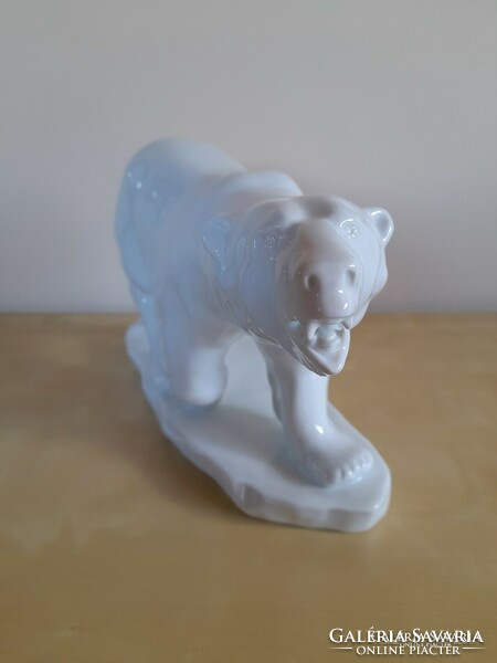 Old Herend large porcelain polar bear figure