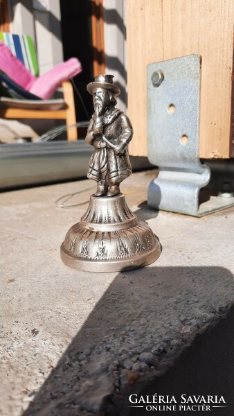 Old silver-plated figure statue