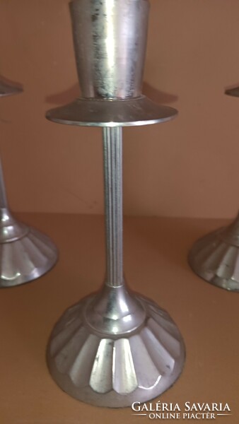 Vintage art deco metal candle holder 3 pieces. Negotiable.